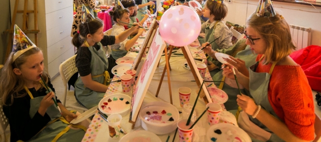 Kids Private Events Painting And Slime